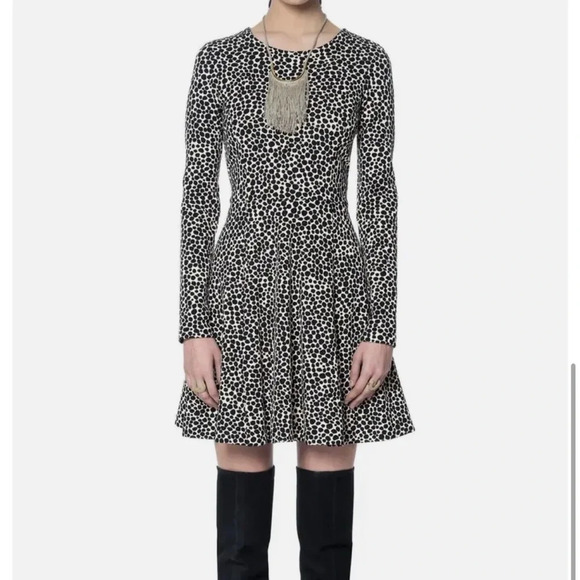 Mara Hoffman Strata Spotted Polka Dot Fit and Flare Bodycon Dress Size S - Picture 1 of 8
